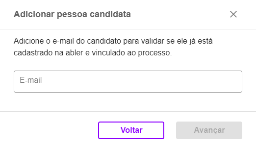 adicionar candidato