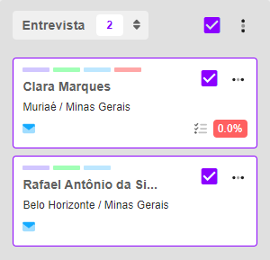 seleção de candidatos